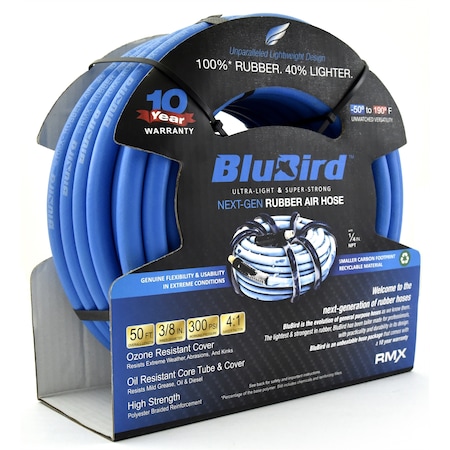 Rmx Industries Blubird Air Hose 3/8 In. X 50 Ft. BLBBB3850
